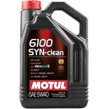 Motul 6100 Syn-clean 5W-40, 5л.