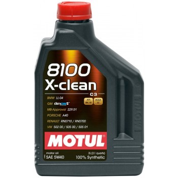 Motul 8100 X-clean 5W-40, 2л.