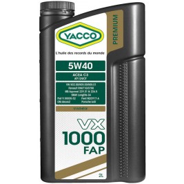 Yacco VX 1000 FAP 5W-40, 2л.