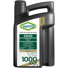 Yacco VX 1000 FAP 5W-40, 5л.