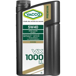Yacco VX 1000LL 5W-40, 2л.